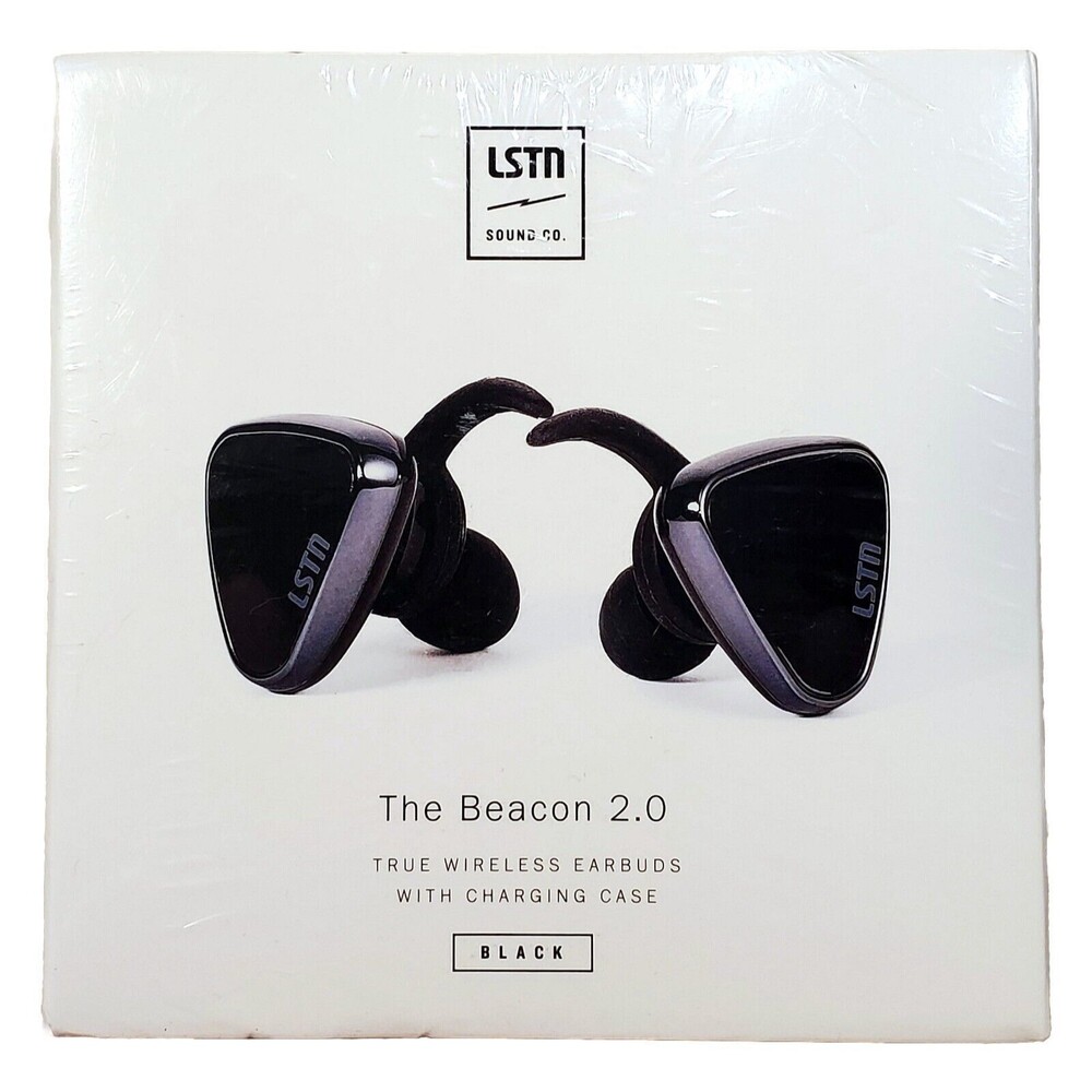LSTN Beacon 2.0 True Wireless Earbuds Auto Pair Charging Case 12 Tips Sealed NIB
